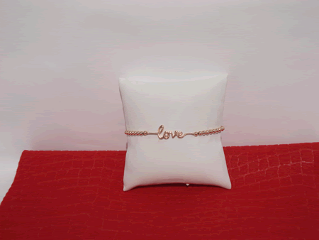 Model # 6001 Rose Gold Filled with Rose Gold Plated Love